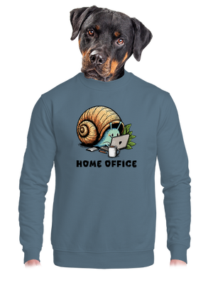 Šnekův home office unisex mikina bez kapuce Nordic Blue