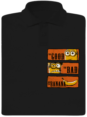 Hodný zlý a banán pánská polokošile Black