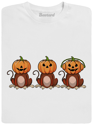 Halloween opičky pánské dlouhý rukáv White