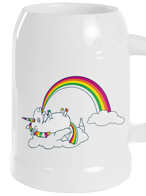 Tajemství duhy půllitr White