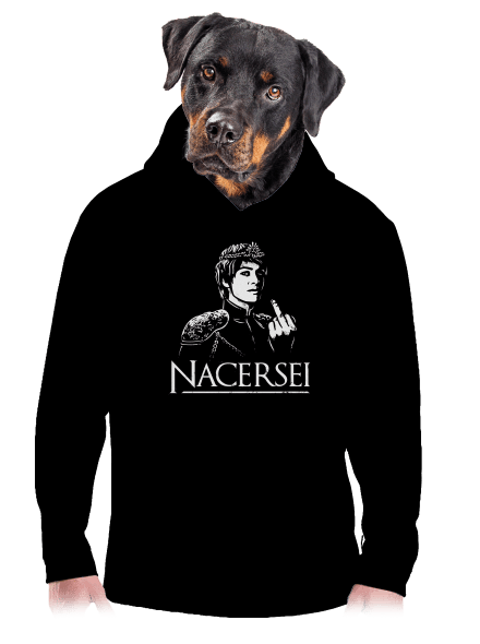 Nacersei pánská mikina klokanka Black