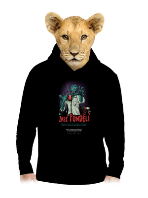 B13: Zase pondělí dětská mikina klokanka Black