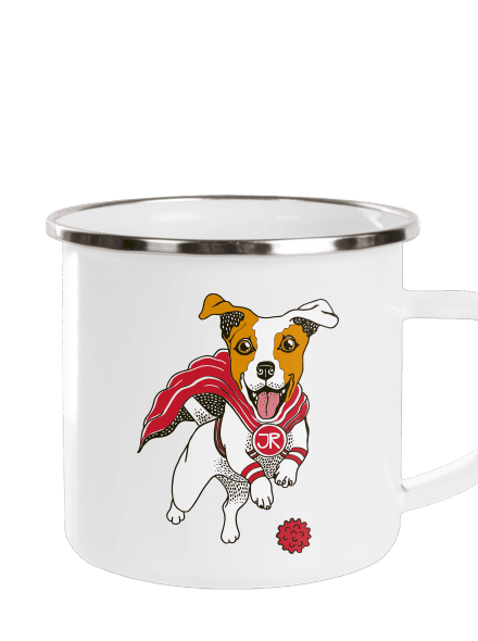 Jack Russell plecháček White