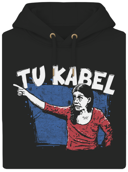 Tukabel unisex mikina premium Dark Black