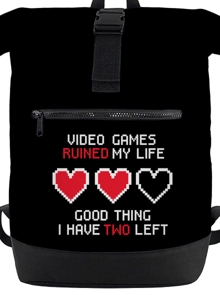 Video games batoh Black