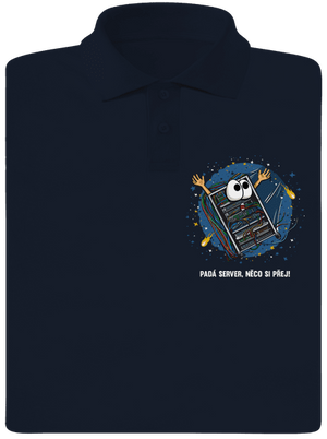 Padá server pánská polokošile Navy Mal