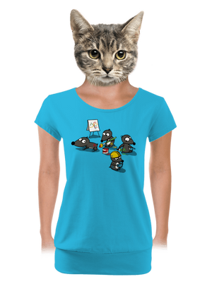 dámské tričko s lemem