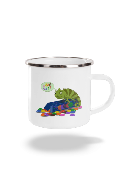 Zmatený chameleon plecháček White