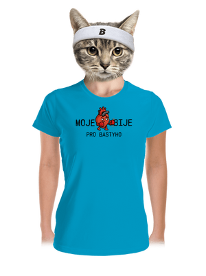 Moje srdce bije dámské sportovní tričko Blue Atol