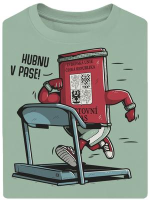 Hubnu v pase unisex tričko oversized Sage