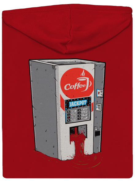 Jackpot pánská mikina na zip Red