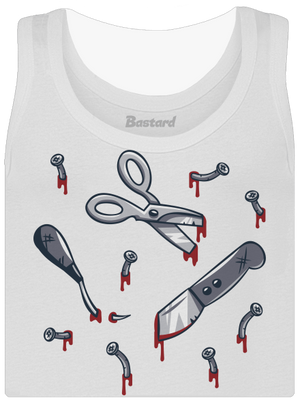 Halloween nářadí dámské tílko klasické White