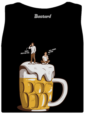 Na pivě dámské tílko klasické Black