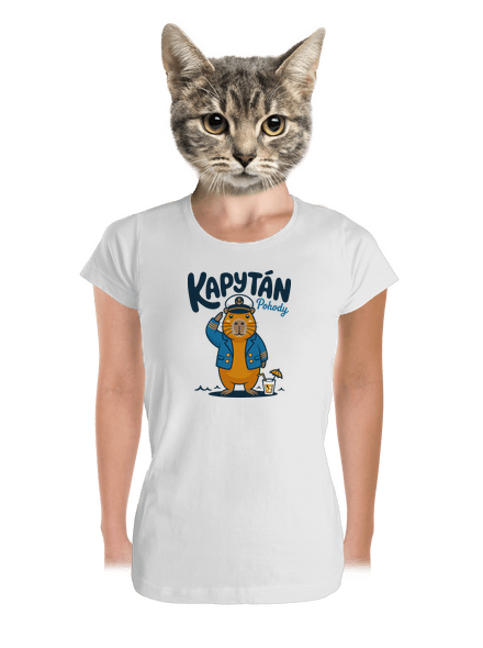 Kapytán pohody dámské tričko premium White
