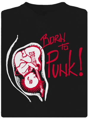 Born to punk pánské sportovní tričko Black