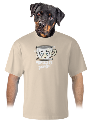 Neptej se, dám si unisex tričko oversized Almond