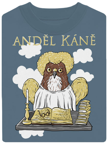 Anděl Káně unisex mikina bez kapuce Nordic Blue