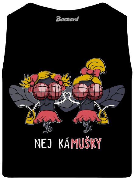 Nej kámušky pánské tílko Black