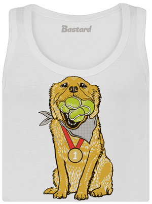 Zlatý retrívr dámské tílko klasické White