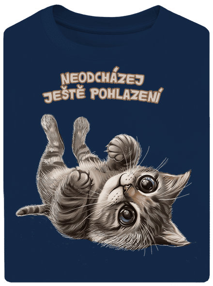 Ještě pohlazení unisex tričko oversized Midnight Blue