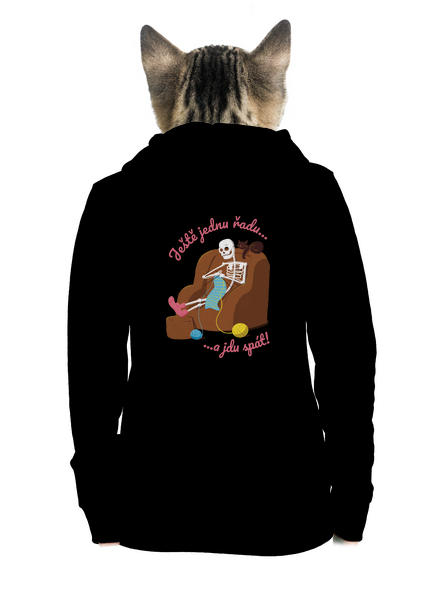 Ještě jednu řadu dámská mikina na zip Black