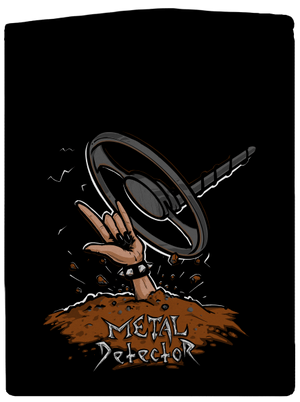 Metal detector pánská mikina na zip Black