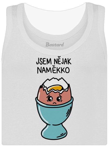 Naměkko dámské tílko klasické White