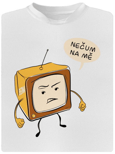 Nečum na mě dětské sportovní tričko White