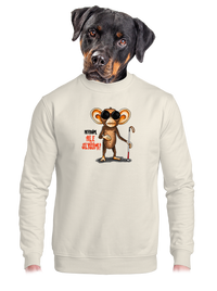 unisex mikina bez kapuce