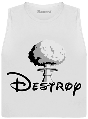 Destroy dámské tílko volné White