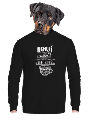 unisex mikina bez kapuce