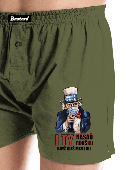 Nasaď roušku pánské trenky Khaki