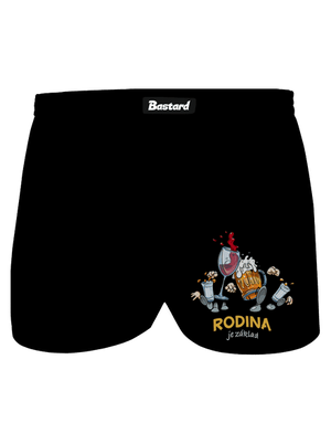 Rodina je základ pánské trenky Black