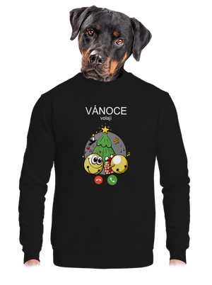 Vánoce volají unisex mikina bez kapuce Black