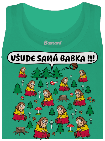 Všude samá babka dámské tílko klasické Mint Mal