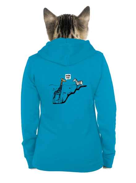 Stačím, pojď dámská mikina na zip Blue Atol