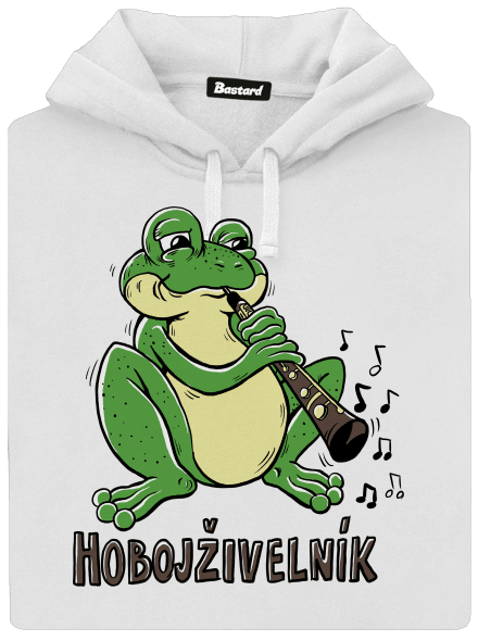 Hobojživelník dámská mikina klokanka White