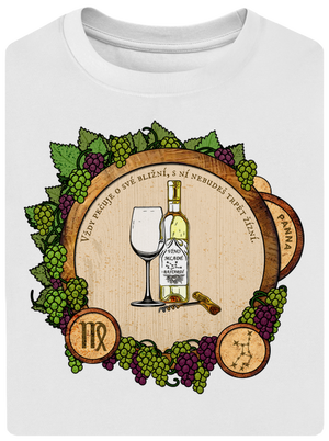 Vinný horoskop: Panna unisex tričko oversized White