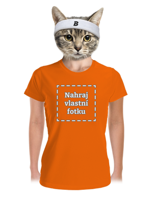 Vlastní potisk dámské sportovní tričko Neon Orange