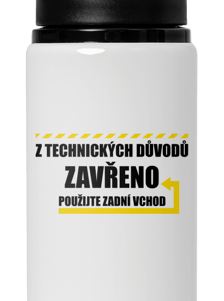 Zadní vchod lahev na vodu White