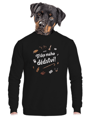 unisex mikina bez kapuce