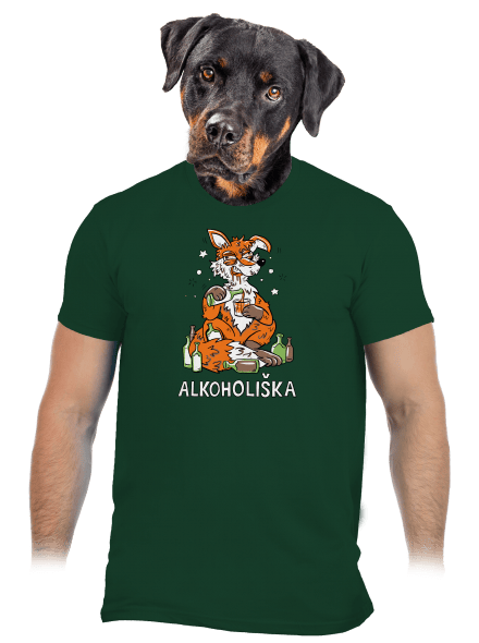 Alkoholiška pánské tričko Bottle Green