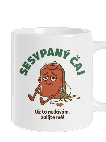 Sesypaný čaj klasický hrnek White