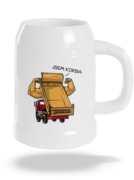 Korba půllitr White
