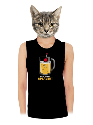 Splávek dámské tílko volné Black