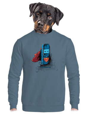 unisex mikina bez kapuce