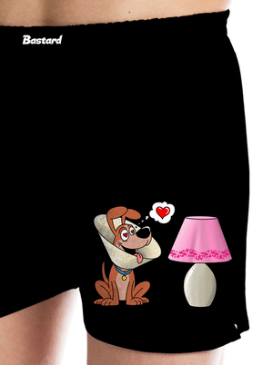 Zamilovaný pes pánské trenky Black