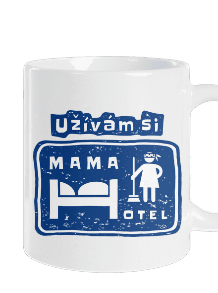 Mama Hotel klasický hrnek White