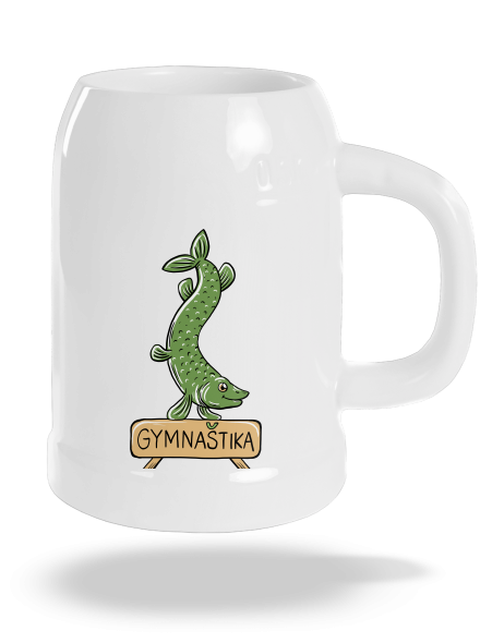 Gymnaštika půllitr White