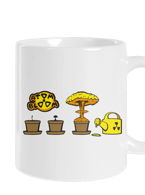 Atomový květ klasický hrnek White